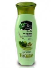 Шампунь против выпадения волос с экстрактами рукколы, чеснока и кактуса Dabur Vatika  200 мл.