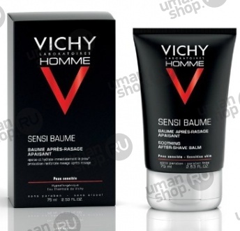 VICHY VICHY HOMME SENSI BAUME, Смягчающий бальзам после бритья 75 мл фото 1752