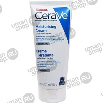 CeraVe крем для лица и тела увлажняющий для сухой и очень сухой кожи 177 мл фото 1537