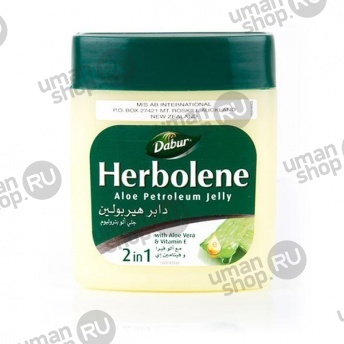 ВАЗЕЛИН ДЛЯ КОЖИ С СОКОМ АЛОЭ ВЕРА И ВИТАМИНОМ Е, DABUR HERBOLENE 115МЛ фото 1236