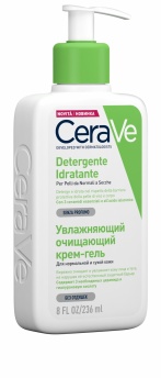 CeraVe крем-гель для лица и тела увлажняющий и очищающий для нормальной и сухой кожи 236 мл фото 1540