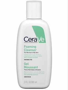 CeraVe гель очищающий для нормальной и жирной кожи 88 мл фото 1534