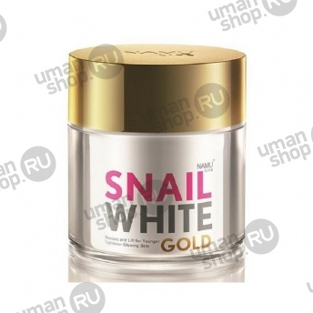 Омолаживающий крем для лица  Snail White Gold cream NAMU с муцином фото 1097
